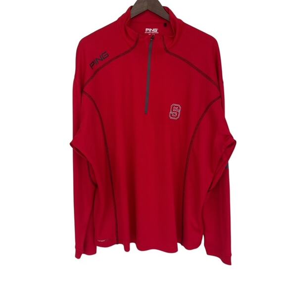 Ping Red NC State Mockneck Pullover - XXL - Picture 1 of 6